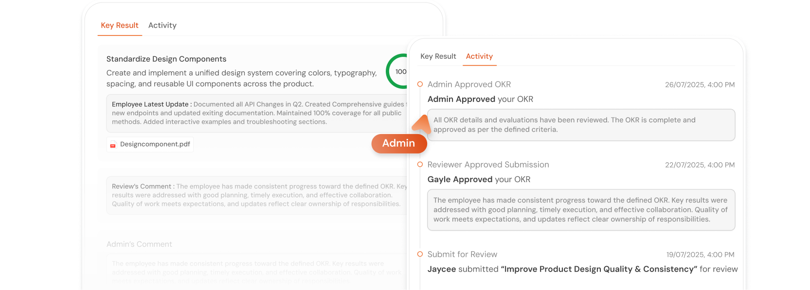 Admin Final Approval