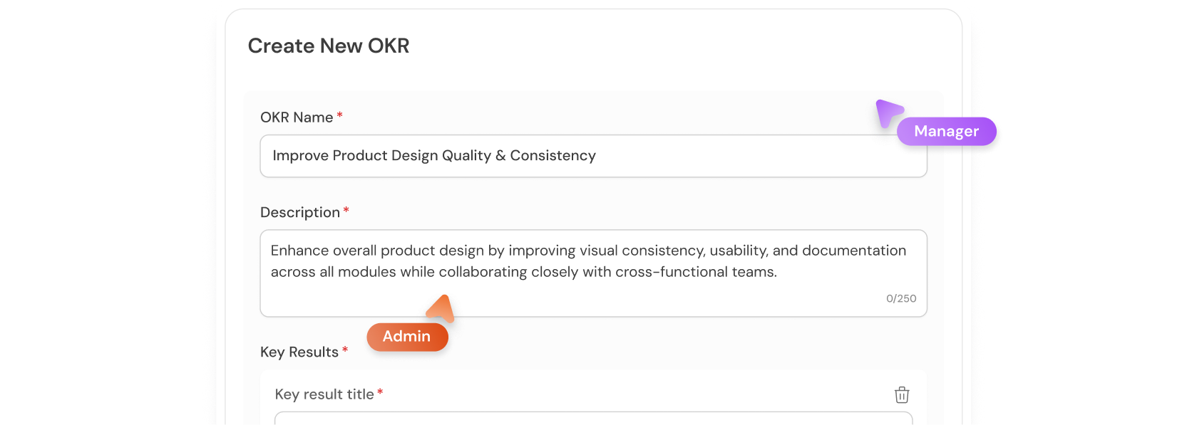 Template & Objective Creation